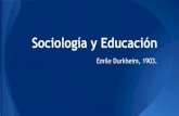 Sociología y Educación