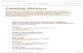 Casting México_ Agencias de Actores, Modelos y Casting