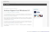 01 A1 02 Habilitar Hyper v en Win 8.1