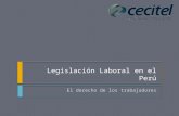 Legislación Laboral en El Perú