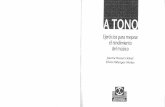 A Tono, Ejercicios Para Mejorar El Rendimiento Del Músico - J.R.llobet y S.F.molas