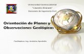 Orientación de Planos y Observaciones Geológicas