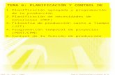Tema 6 Planificacion y Control de La ProduccionTema 6 Planificacion y Control de La ProduccionTema