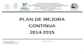 Plan de Mejora Bach. 2014-2015