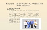 Material Informativo de Maternidad