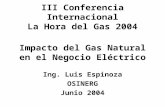 Impacto Del Gas Natural en El Negocio Electrico-Luis Espinoz