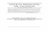 Reforma de La Ordenanza Sobre Ejidos y Demas Bienes Inmuebles Del Municipio Valencia