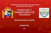 Transplante y Donacion de Organos