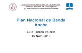 15 11 2010 Plan Nacional de Banda Ancha INICTEL UNI