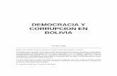 Democracia y Corrupcion en Bolivia