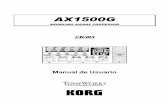 Manual Korg AX1500G