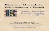 Musica e Identidades en Latinoamerica y España - Madrid- 2015