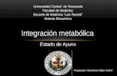 Integracion Metabolica Estado de Ayuno
