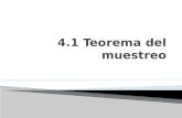 4.1 Teorema Del Muestreo