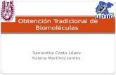 Obtención Tradicional de Biomoleculas
