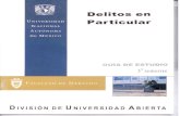 Delitos Particular 3 Semestre UNAM SUA Facultad de Derecho Actividades de Aprendizaje