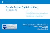 Banda Ancha Digitalizacion y Desarrollo