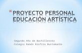 Educación Artística - Mi Proyecto Personal