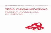 XIX Congreso del PCE - Tesis Organizativas Def
