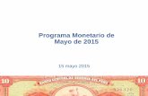 Programa Monetario de Mayo 2015