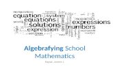 Algebrizando los programas educativos