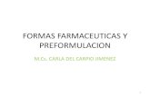 Formas Farmac©uticas y Preformulaci³n