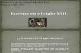 Tema 1. Europa en El Siglo XIII