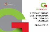 Lineamientos Seguro Escolar 2014-2015