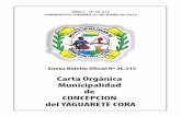 Carta Organica Concepción (Corrientes) 2012