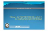 Tema 5. El Transporte de Agua y La Instalaciópn de Tuberias