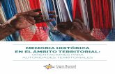 Memoria Histórica Desde El Ámbito Territorial, Orientaciones Para Autoridades Territoriales