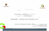 Plan Programa Español y Matemáticas Bien