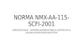 Norma Nmx Aa 115 Scfi 2001