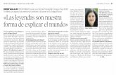 "Las leyendas son nuestra forma de explicar el mundo" (Irene Vallejo) - Heraldo de Aragón