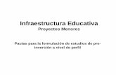 Pautas Infraestructura Menor de Py Educativos