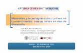 Conferencia Cátedra Cemex Materiales No Convencional