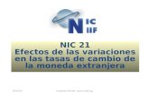 NIC 21 CAMBIOS DE MONEDA