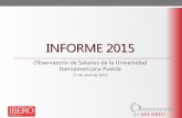 Presentación Informe 2015 del Observatorio de Salarios
