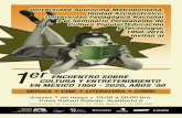 Cartel Enc1er encuentro sobre cultura y entretenimiento en México 1950-2020: años 50uentro