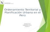 Planificacion y Ordenamiento Territorial en el Peru