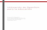 Utilización OpenSim Educación