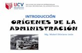 Origenes e Historia de La Administracion