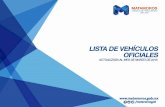 Lista de Vehículos Oficiales - Gobierno Municipal de Matamoros.