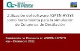 Curso de ASPEN HYSYS v 7.0 - Columna de Destilación