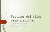 Factores Del Clima Organizacional