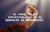La enfermeria y la espiritualidad