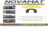 Tarifa 2015 V1.0 NovaMat