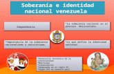 Soberania e identidad nacional venezuela CINU