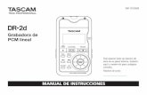 Tascam Dr-2d - Manual