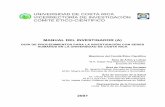 UCR Manual Del Investigador Del Comite Etico Cientifico